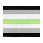 Agender Flag Throw Blanket